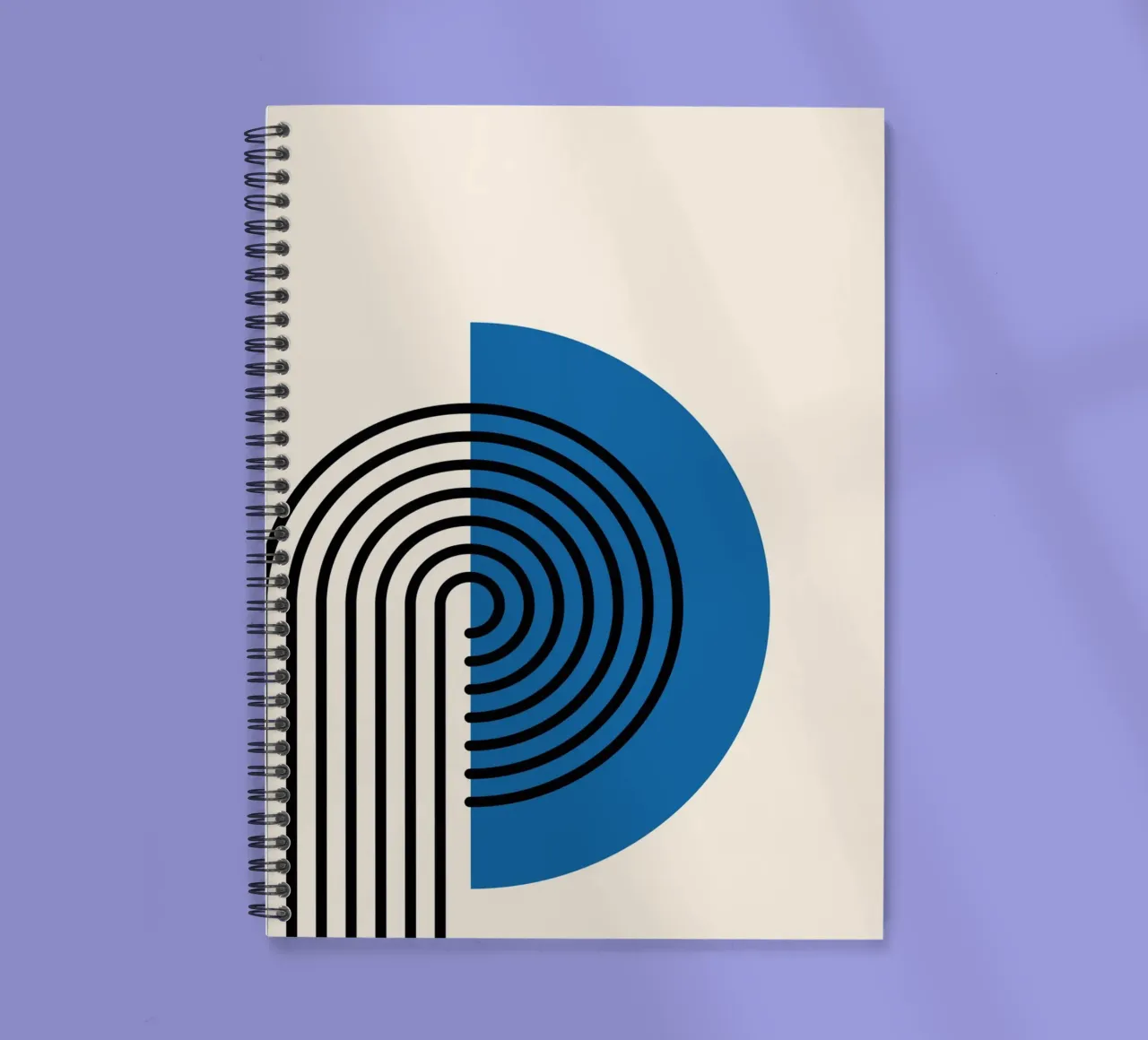 Abstract Retro Rainbow Arch Art Print by Modernist Forms, Bl spiral notebook by NorwesClub