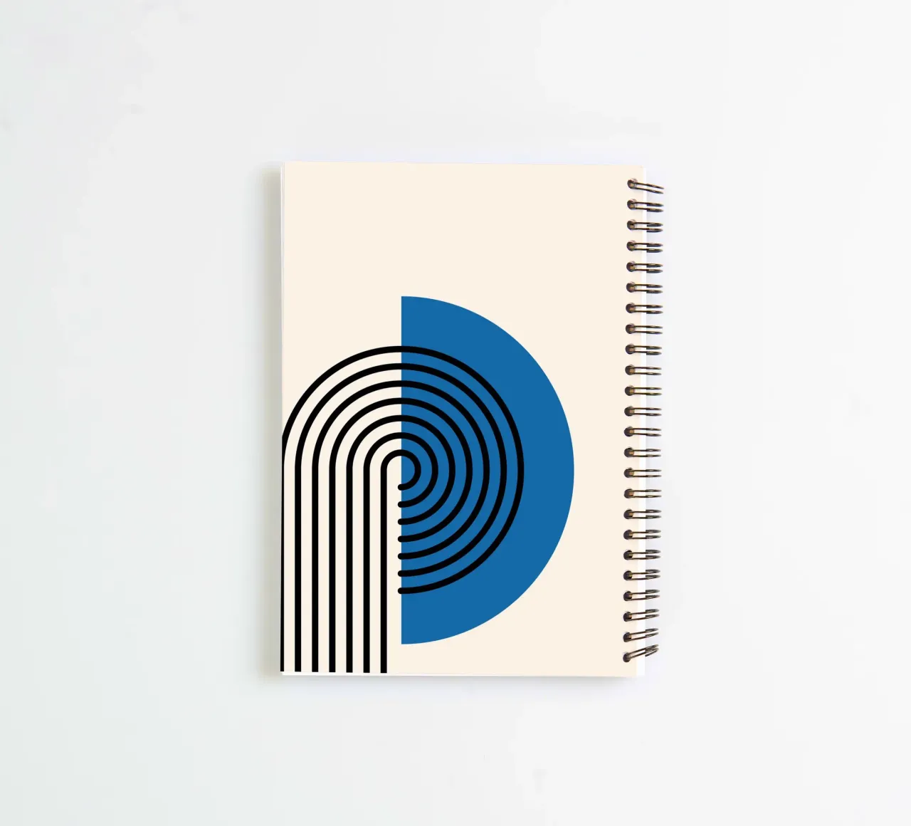 Abstract Retro Rainbow Arch Art Print by Modernist Forms, Bl spiral notebook by NorwesClub