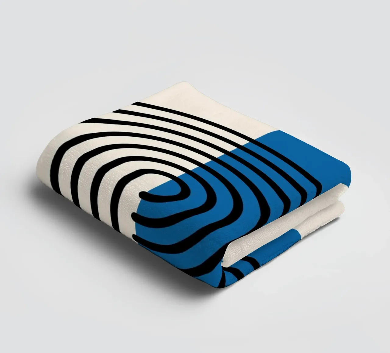 Abstract Retro Rainbow Arch Art Print by Modernist Forms, Bl towel by NorwesClub