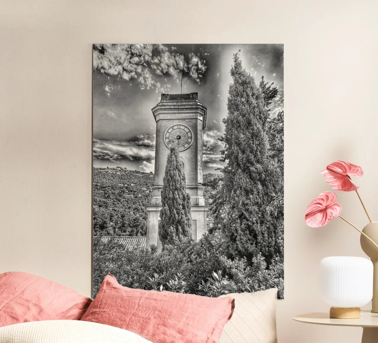 Il tempo della stagione poster con telaio in plastica da Bitburg Studio