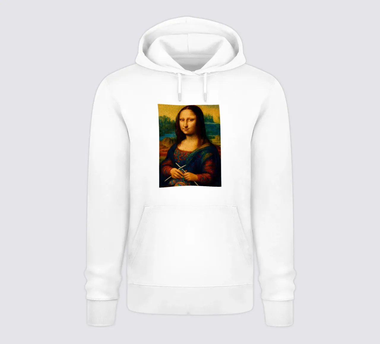 MONA LISA A MAGLIA felpa con cappuccio da ARTOMATIC
