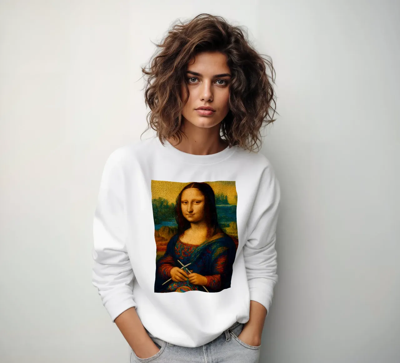 MONA LISA A MAGLIA felpa da ARTOMATIC