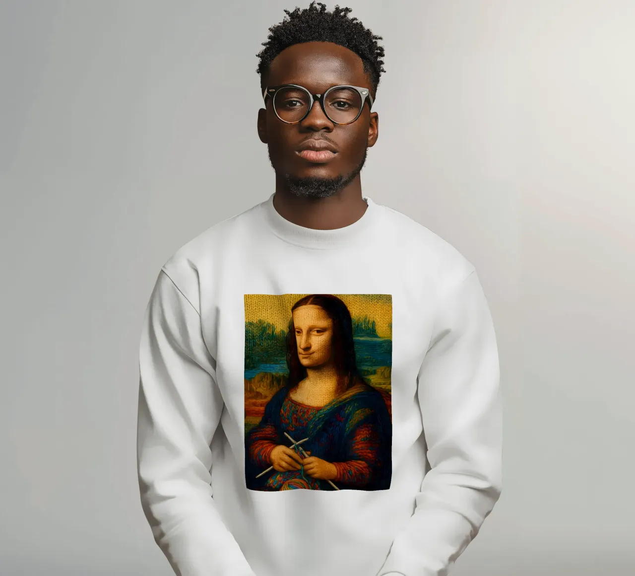 MONA LISA A MAGLIA felpa da ARTOMATIC