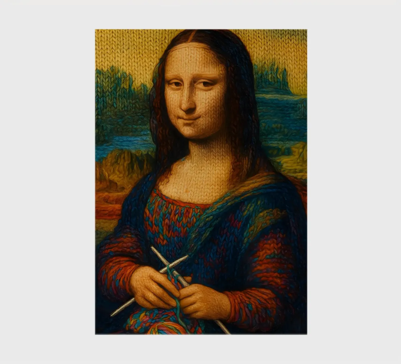 MONA LISA A MAGLIA diario da ARTOMATIC