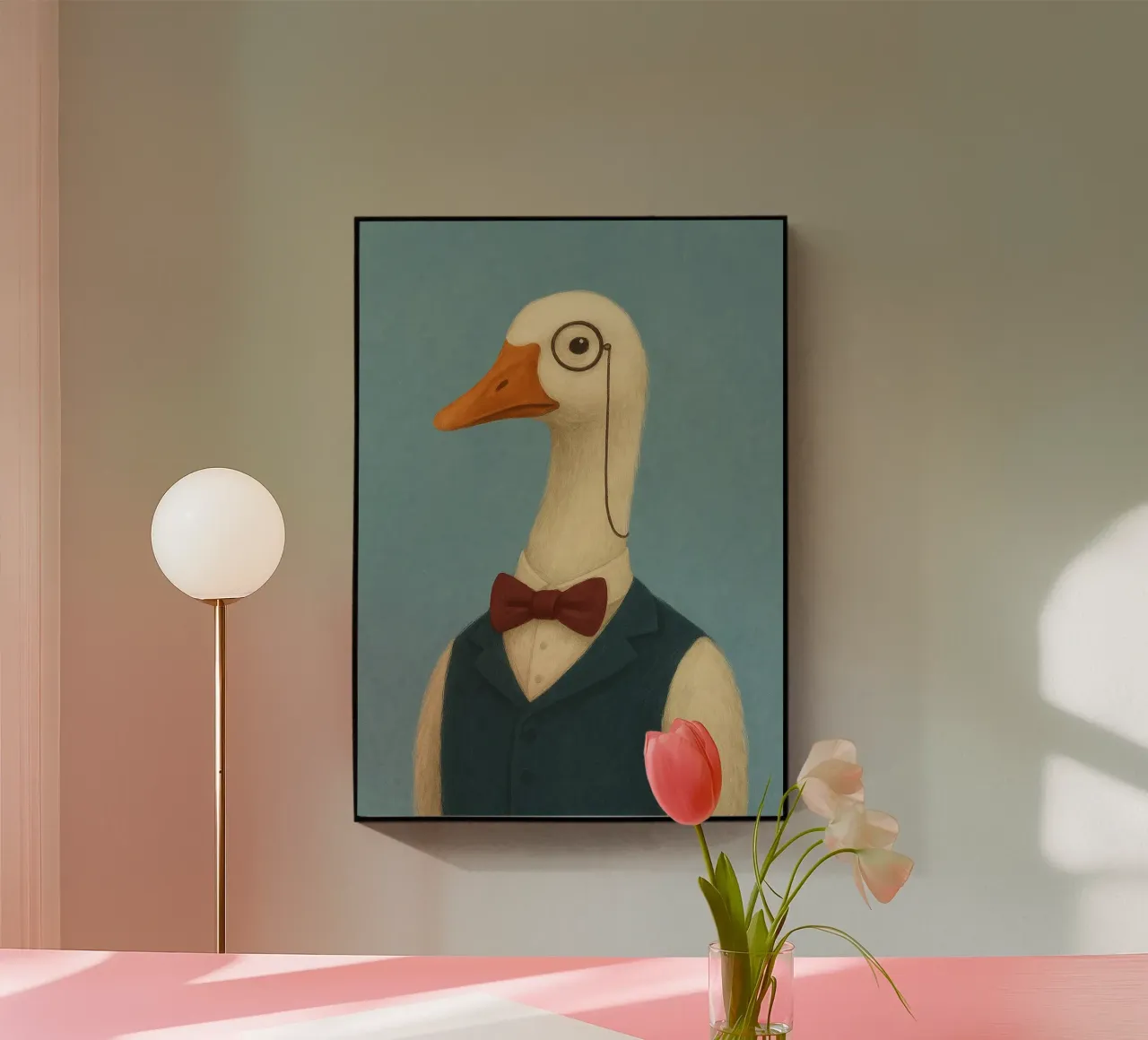 Sir Goose Acryl-Glas von Mosaic Dialogue