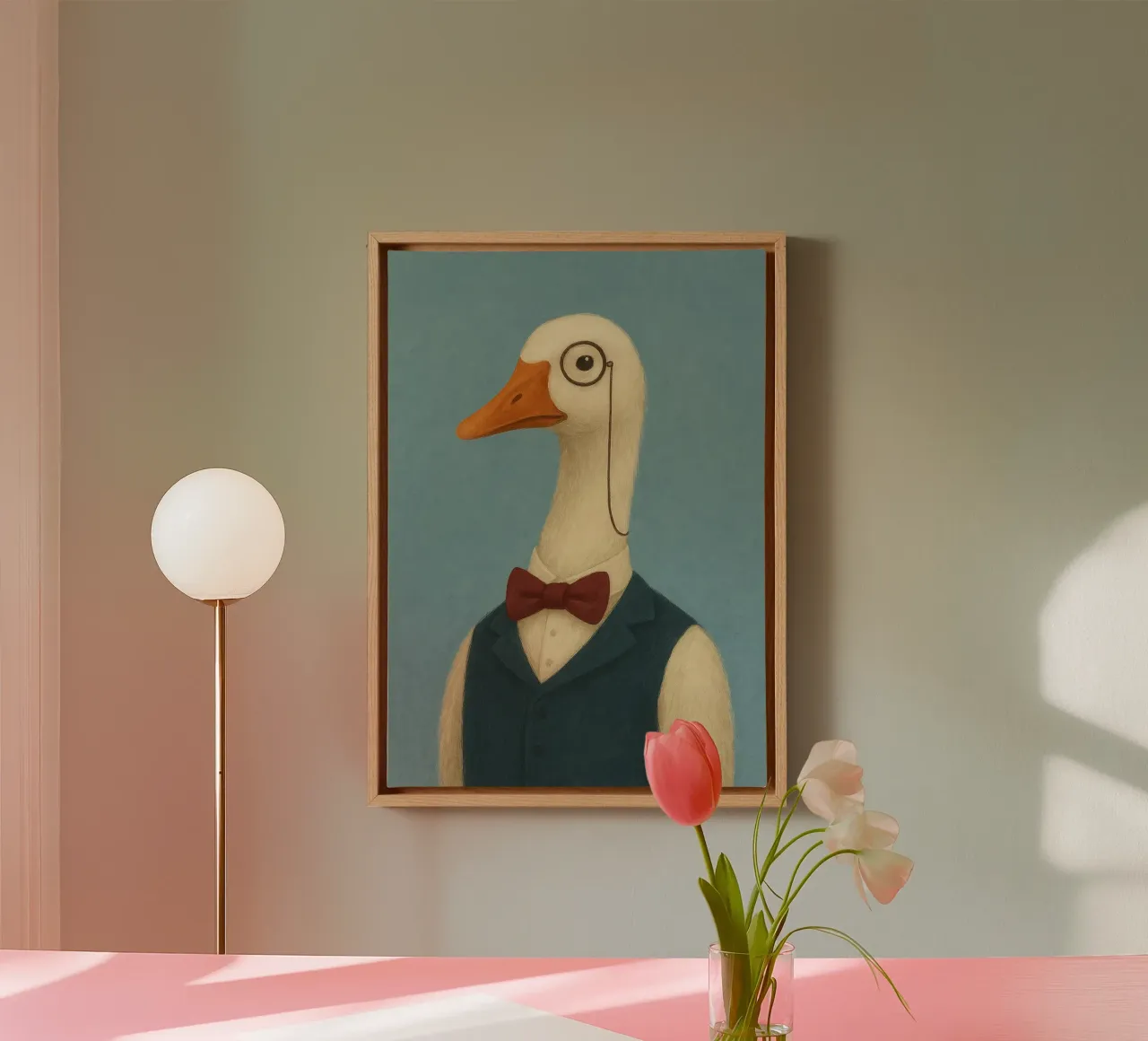 Sir Goose tela con Cornice a cassetta da Mosaic Dialogue