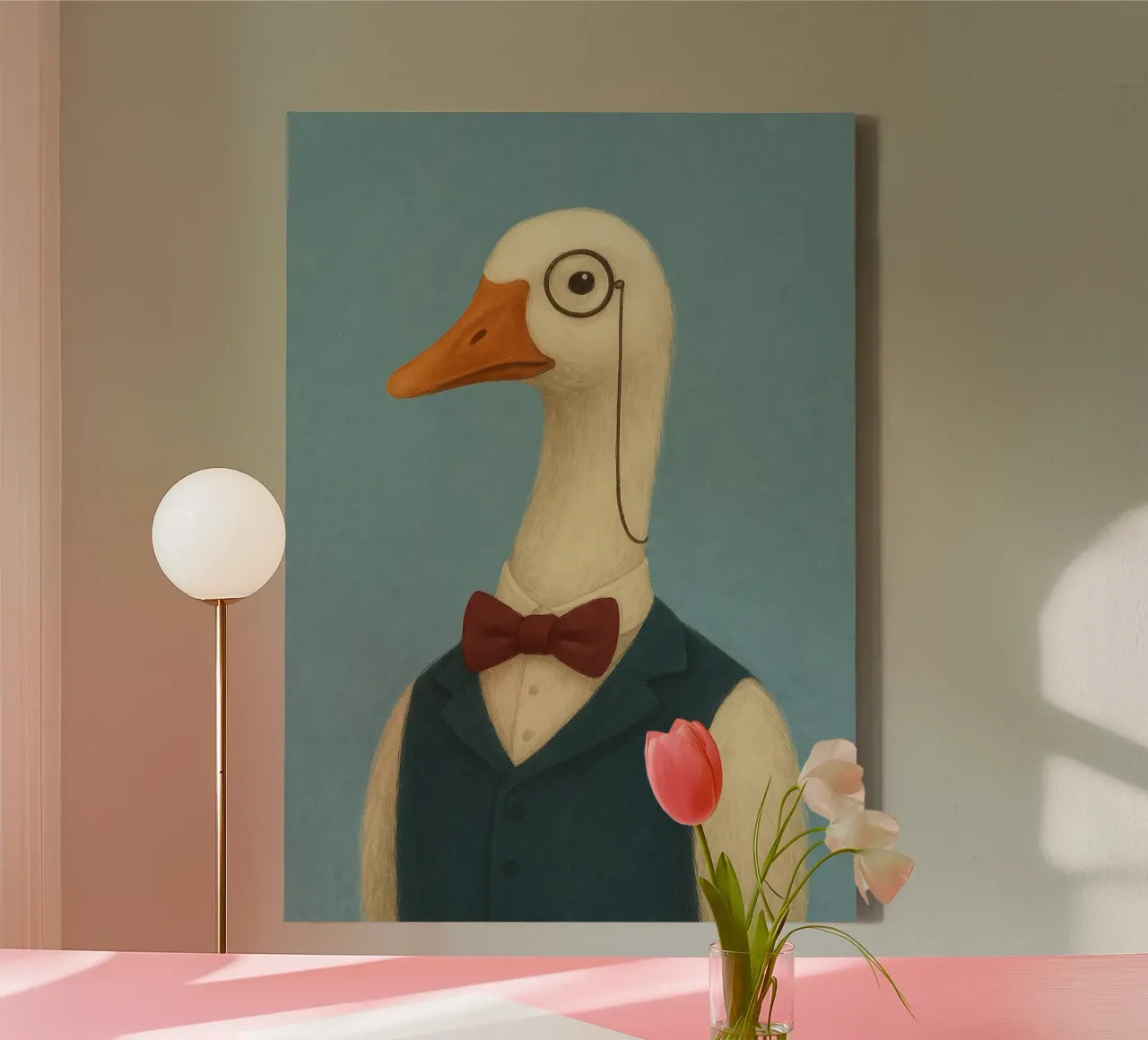 Sir Goose tela con Cornice a cassetta da Mosaic Dialogue