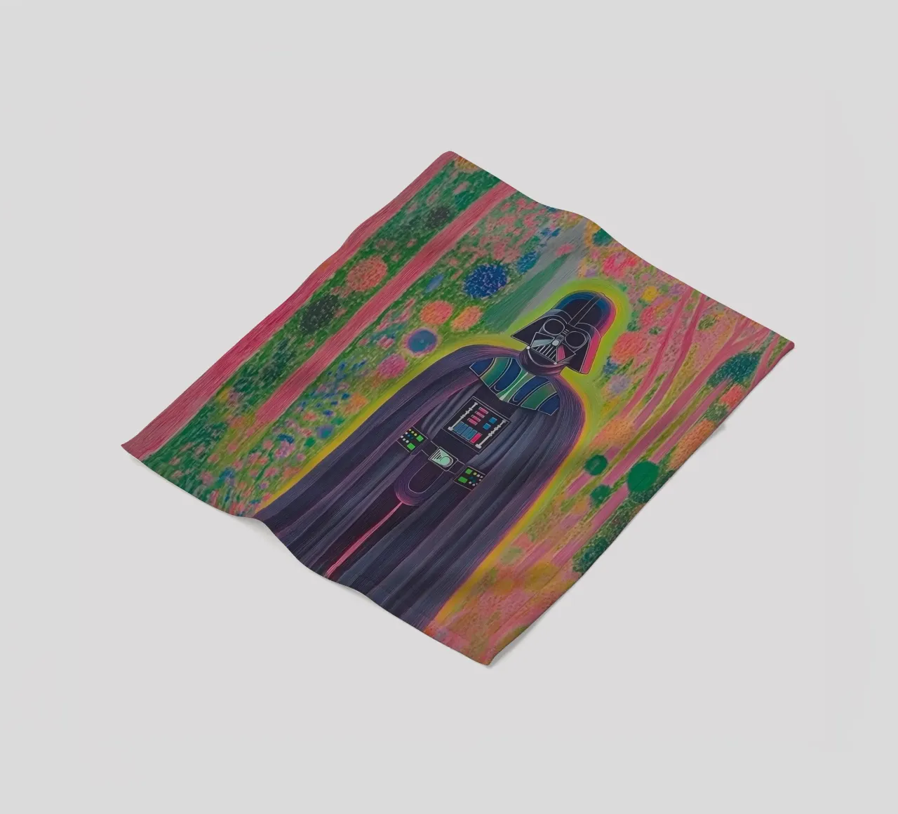 Star Wars Colorful Darth Vader Poster – Botanical Art Print fleece blanket by Kaji
