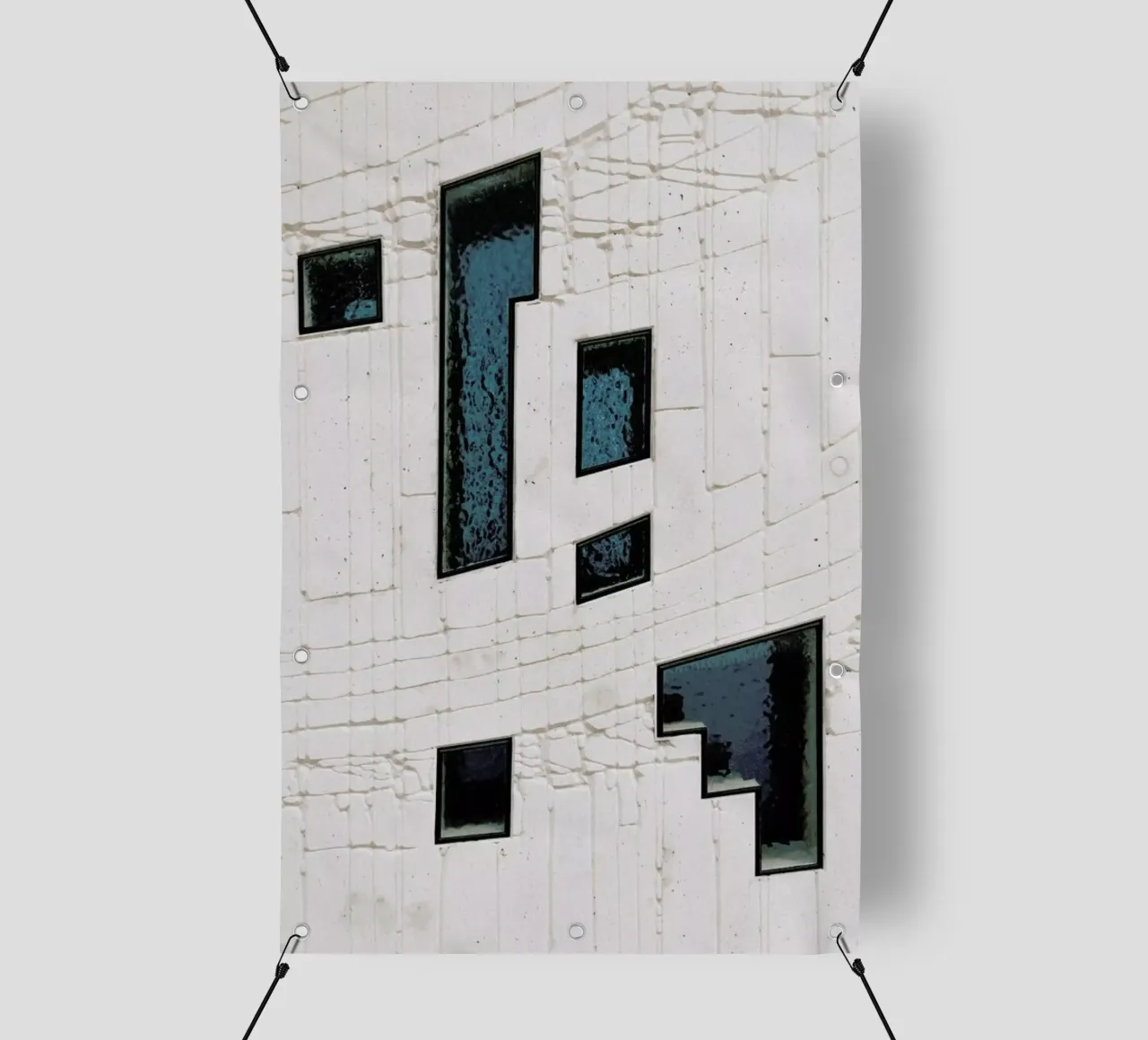 Abstract Geometrics telo in pvc da Sebastian Hilgetag