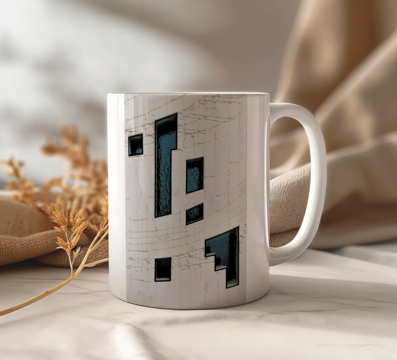 Abstract Geometrics tazza in ceramica da Sebastian Hilgetag