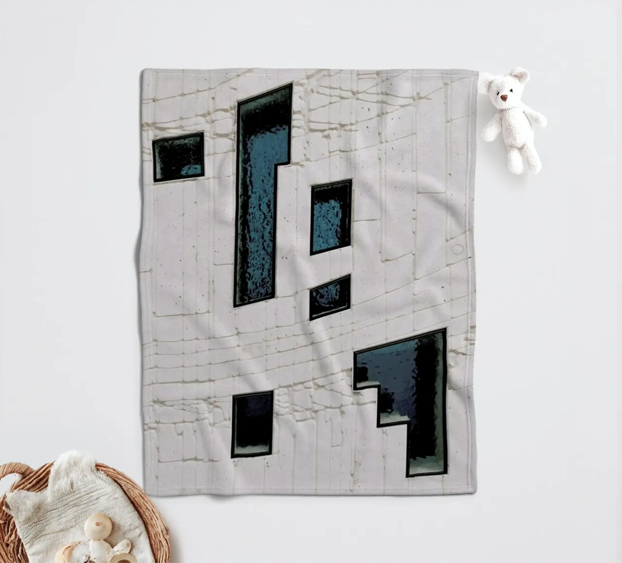 Abstract Geometrics coperta in pile da Sebastian Hilgetag