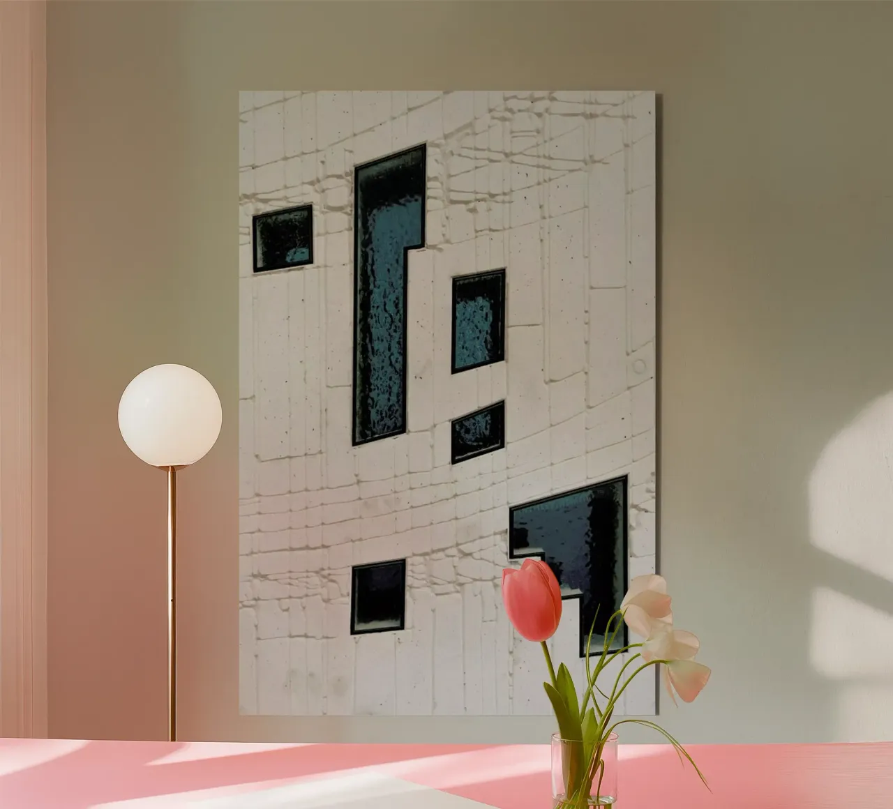 Abstract Geometrics alluminio dibond da Sebastian Hilgetag