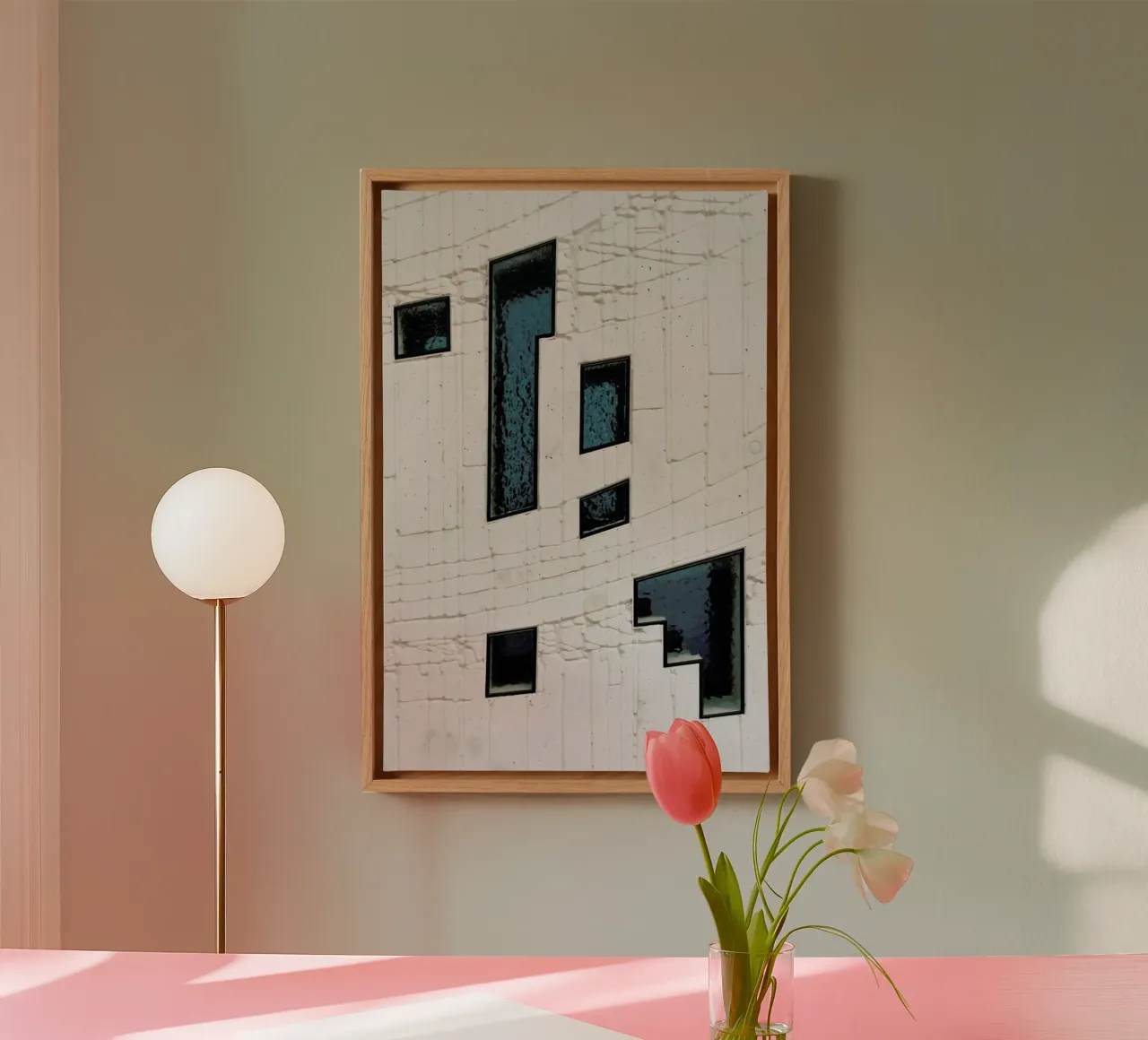 Abstract Geometrics tela da Sebastian Hilgetag