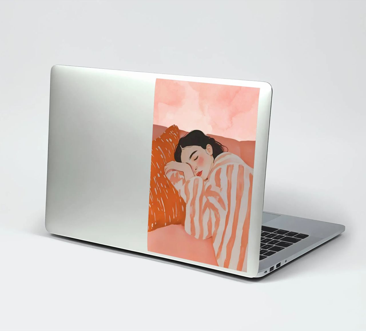 Schlafende Frau, Abstrakte Frau Druck Sticker von Little Lila