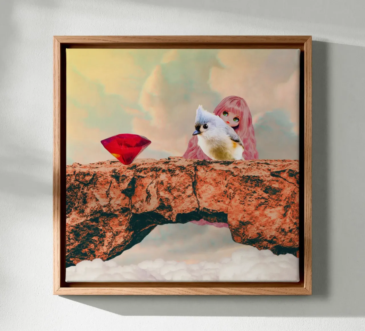 Serendipity canvas with Floater frame by lipecobr