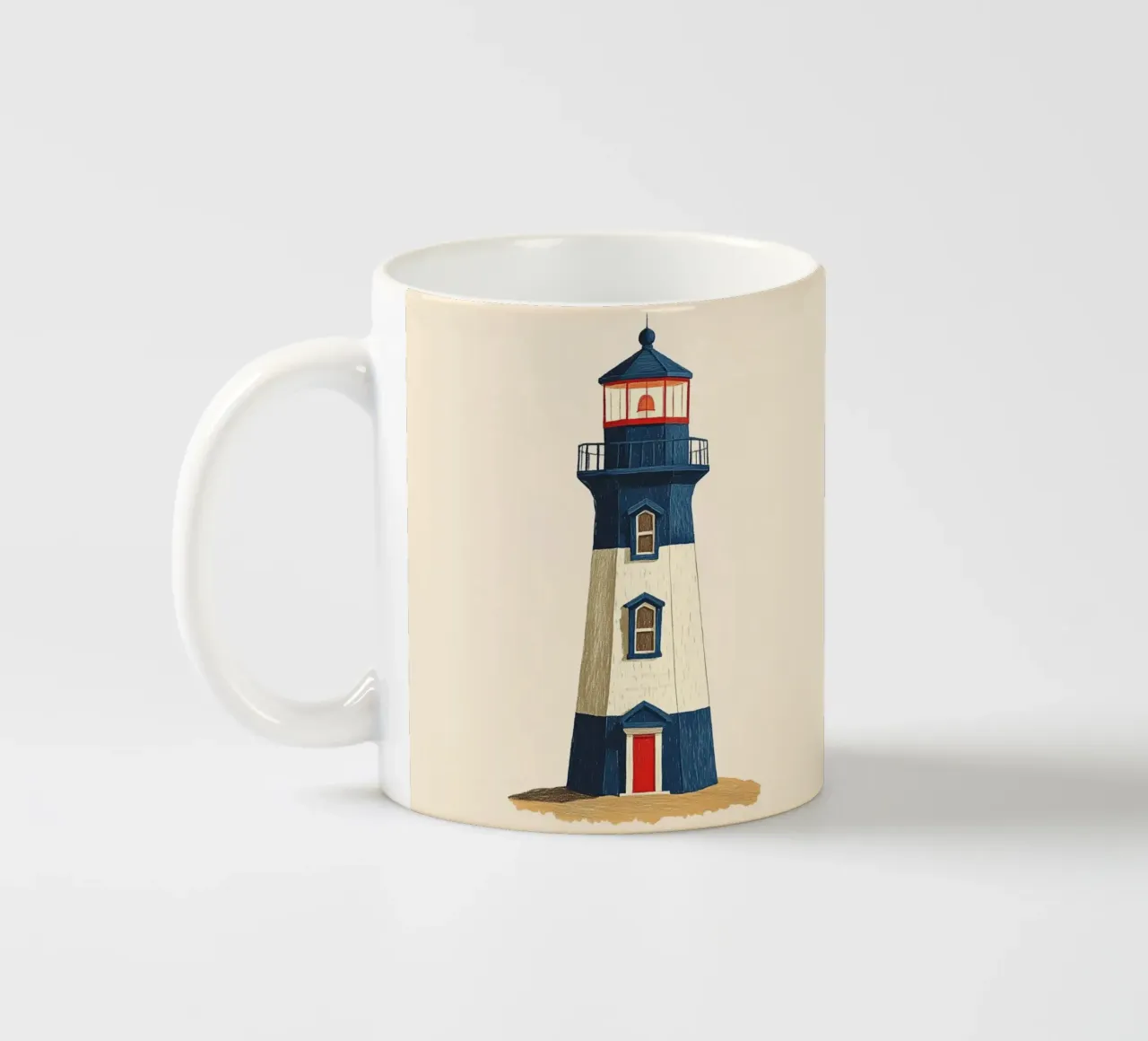 Faro tazza in ceramica da Curious Canvas