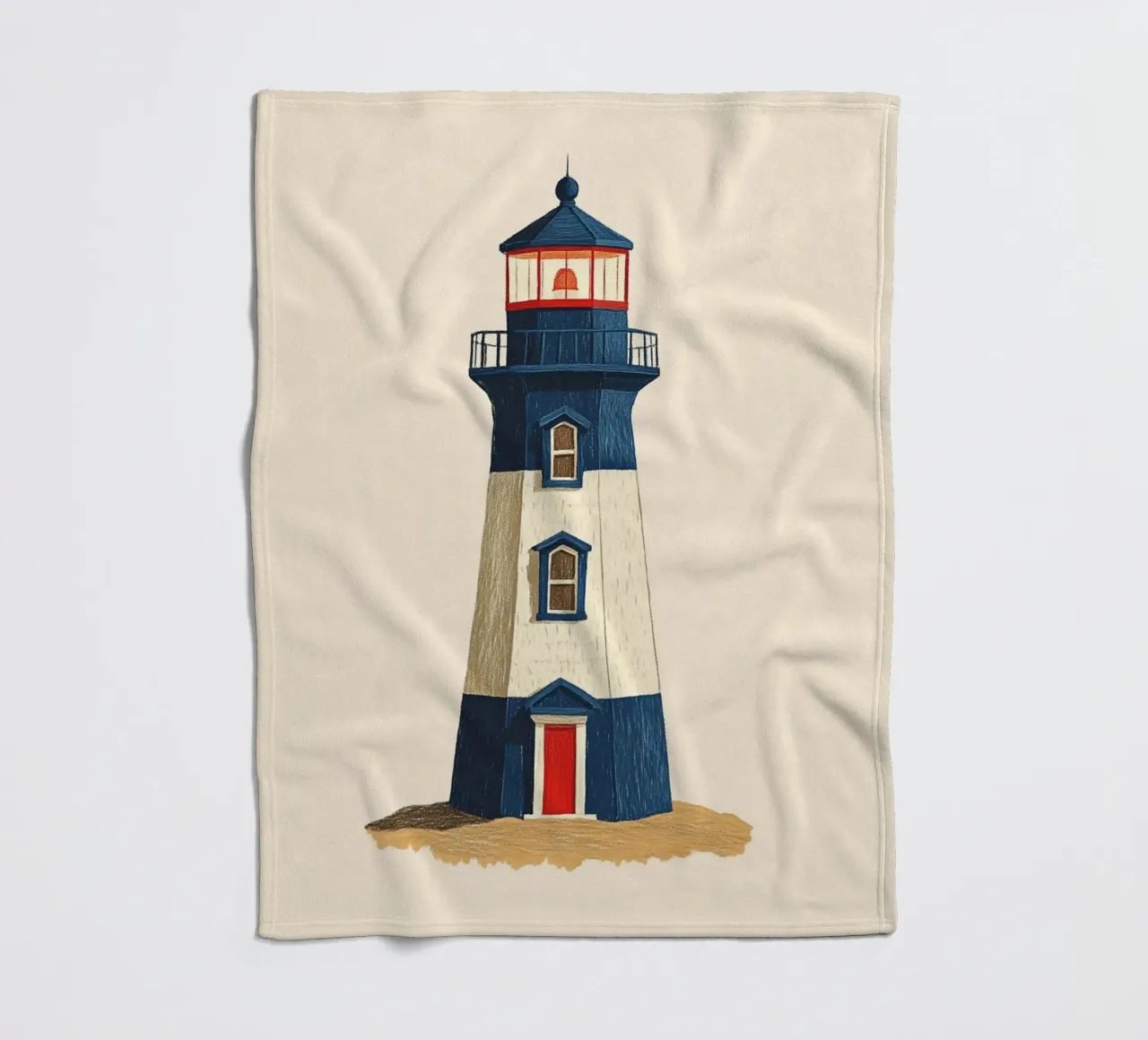 Faro coperta in pile da Curious Canvas