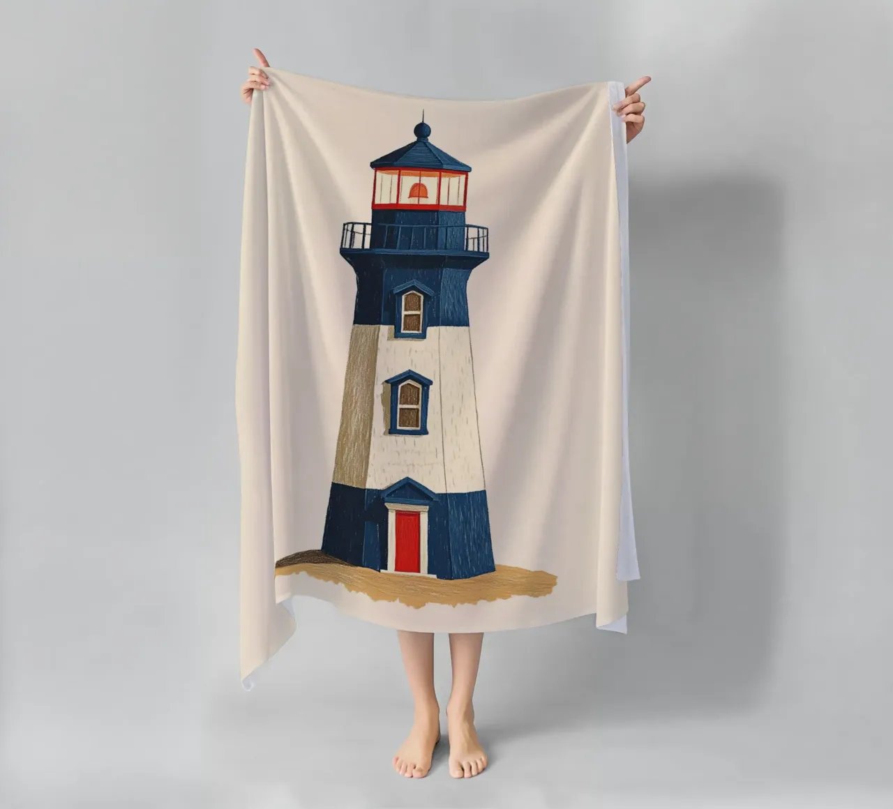 Faro telo mare da Curious Canvas