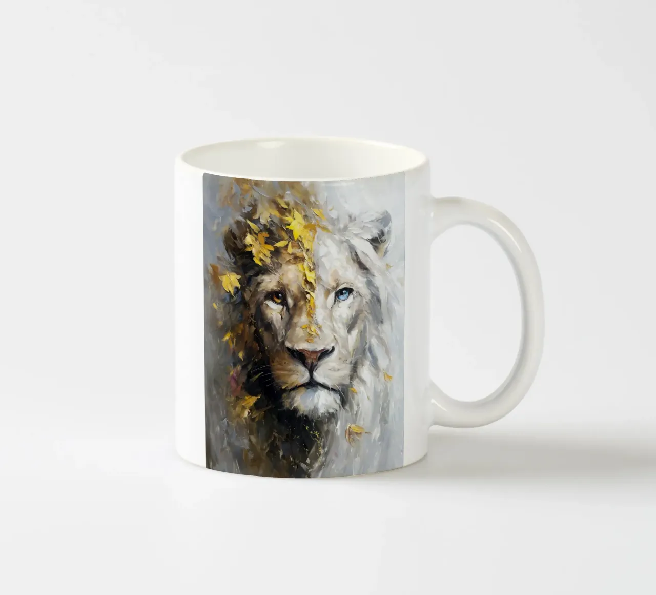 Lion Golden tazza in ceramica da Mateo