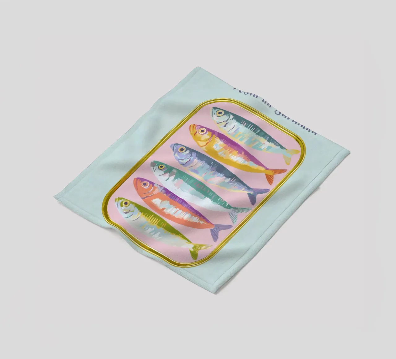 L'amore per le sardine in Portogallo coperta in pile da Carinaprint