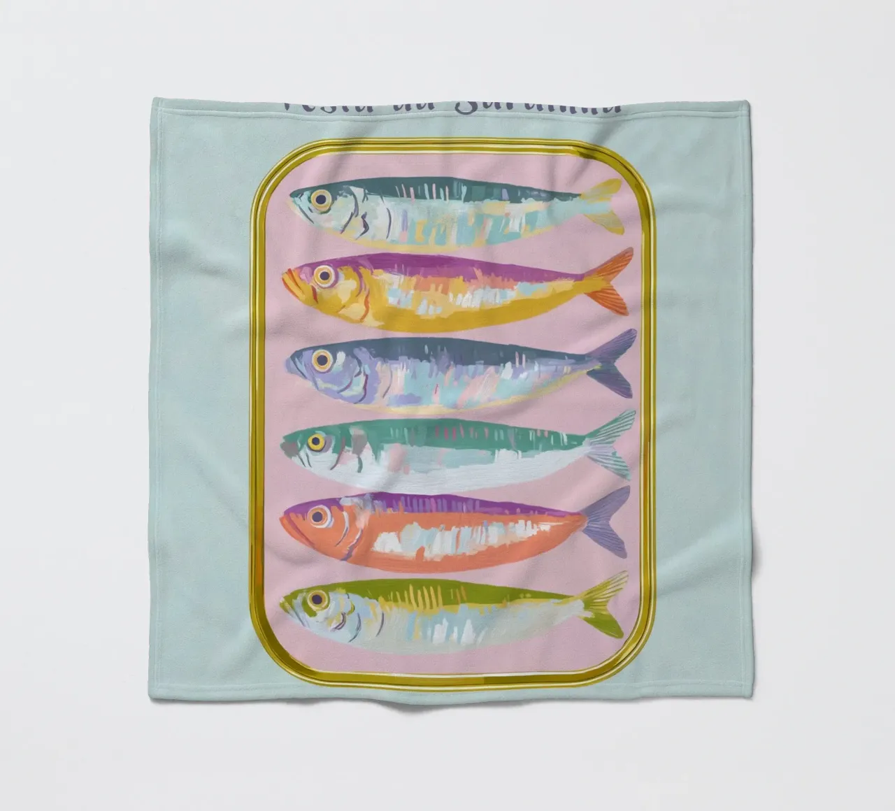 L'amore per le sardine in Portogallo coperta in pile da Carinaprint