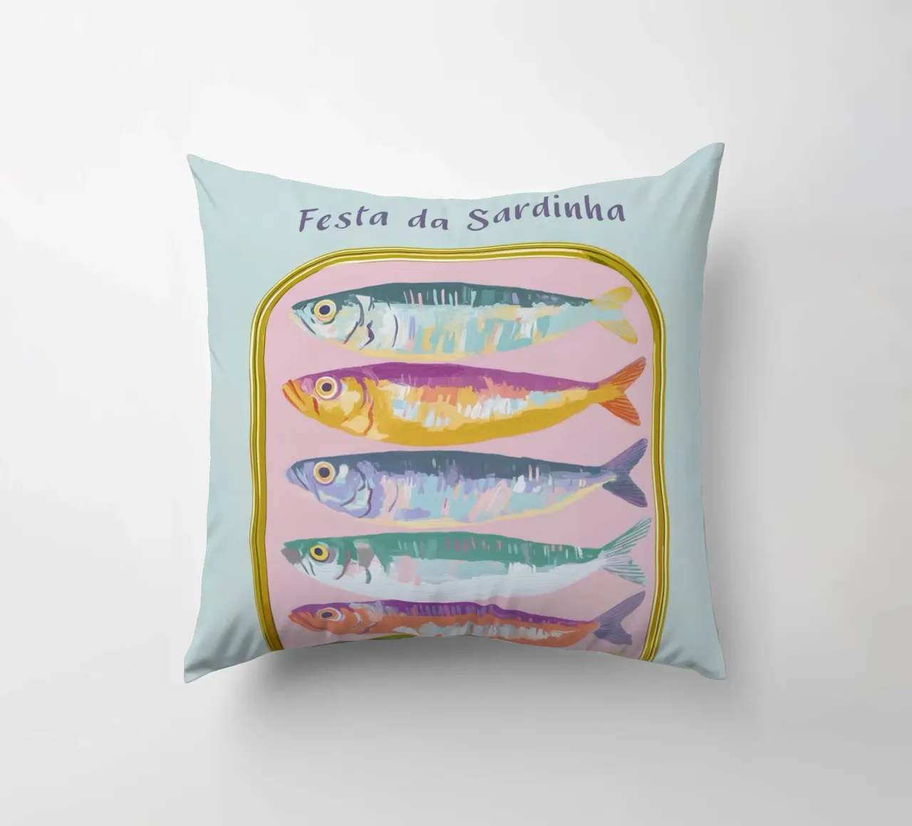 L'amore per le sardine in Portogallo cuscino da Carinaprint