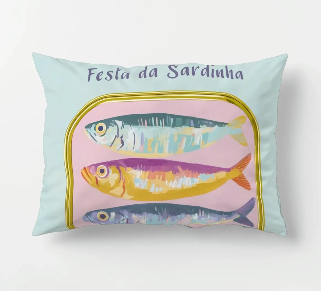 L'amore per le sardine in Portogallo cuscino da Carinaprint