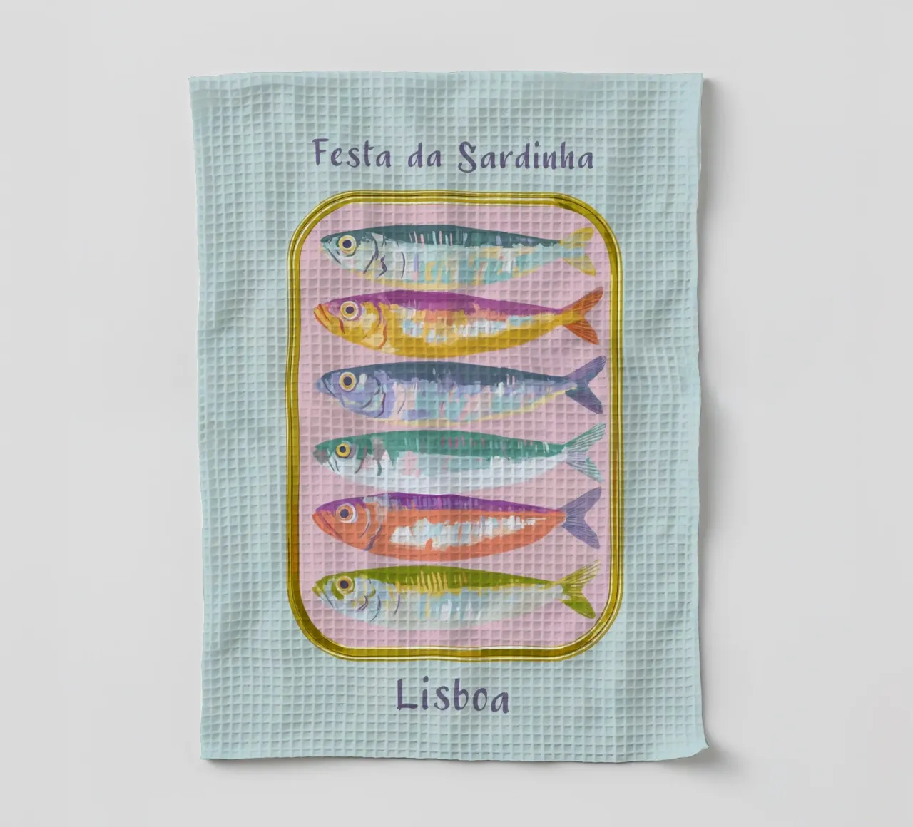 L'amore per le sardine in Portogallo canovaccio da cucina da Carinaprint