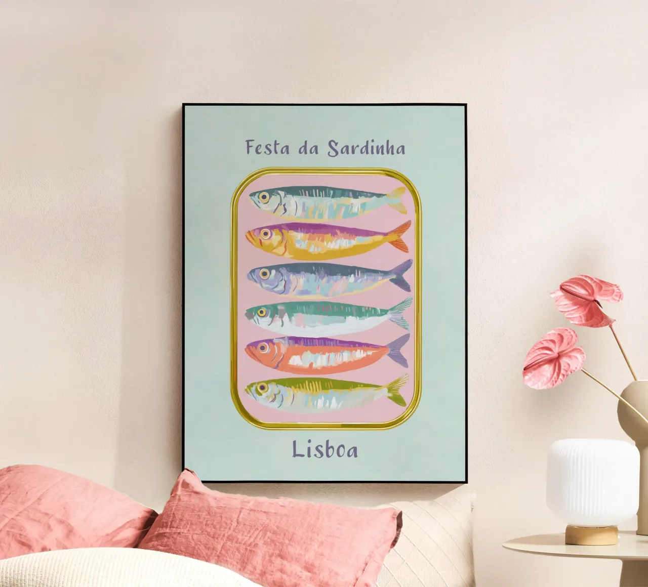 L'amore per le sardine in Portogallo plexiglass da Carinaprint
