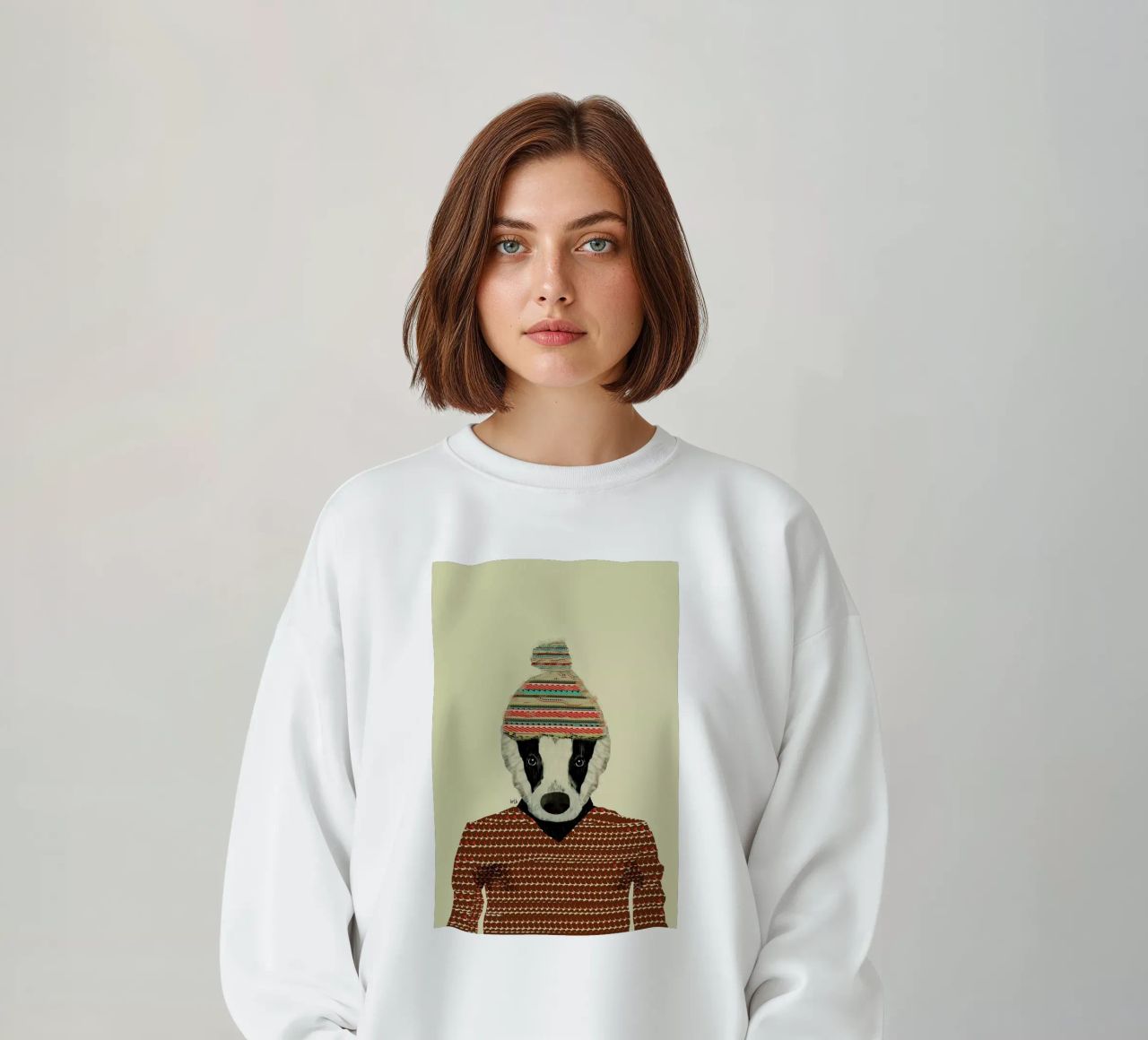 seb the badger sudadera de Brian Buckley