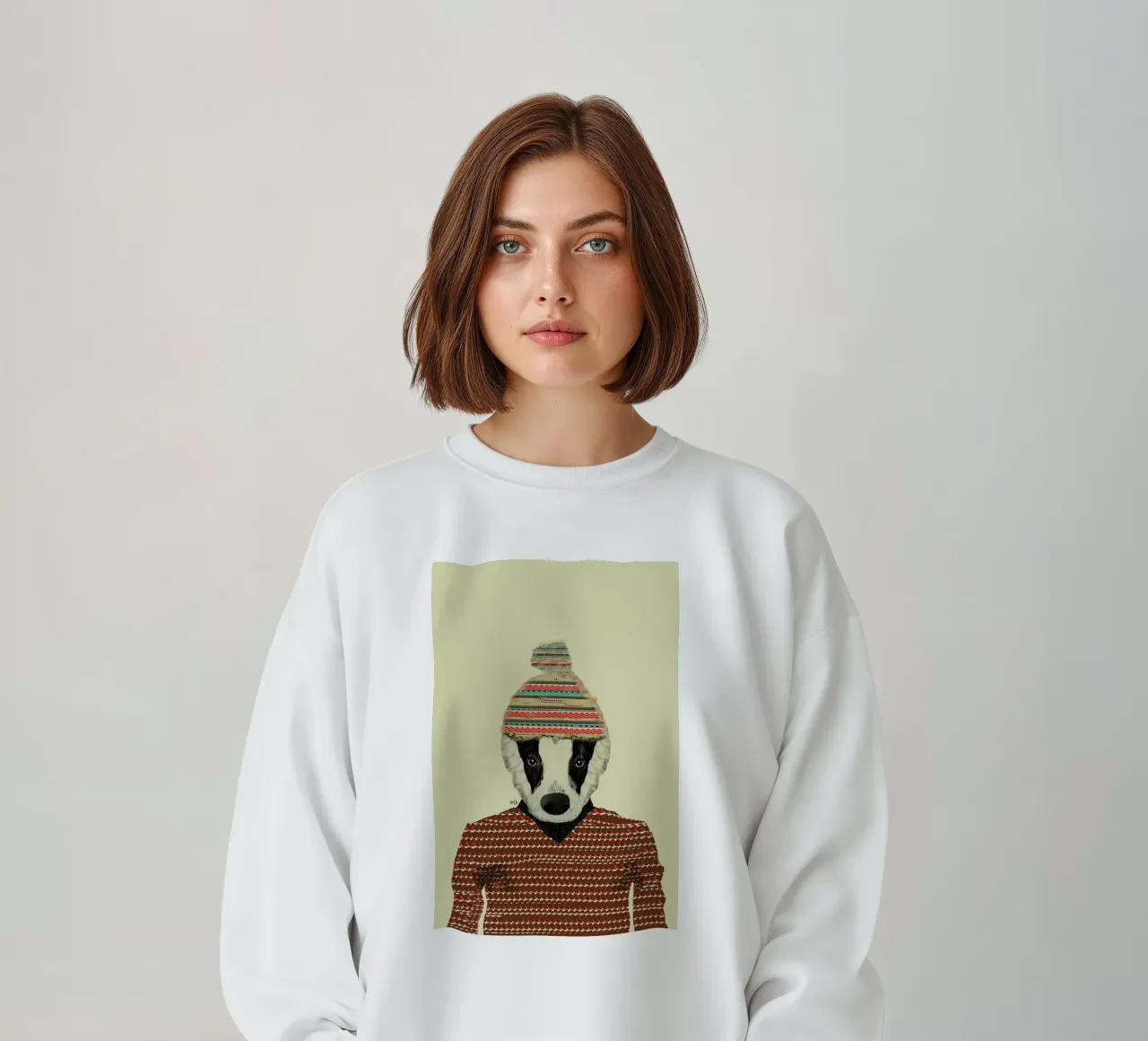 seb the badger felpa da Brian Buckley