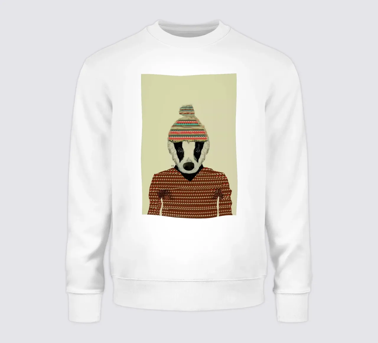seb the badger Sweatshirt von Brian Buckley