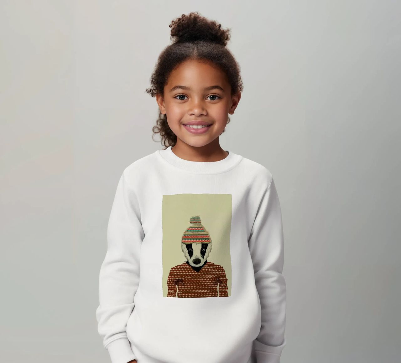seb the badger sudadera para niño de Brian Buckley