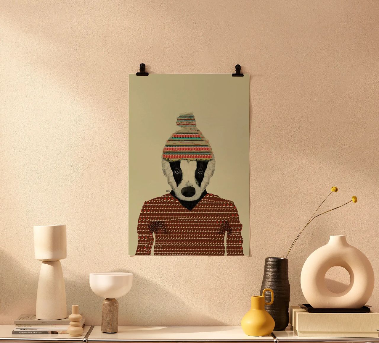 seb the badger hahnemühle de Brian Buckley