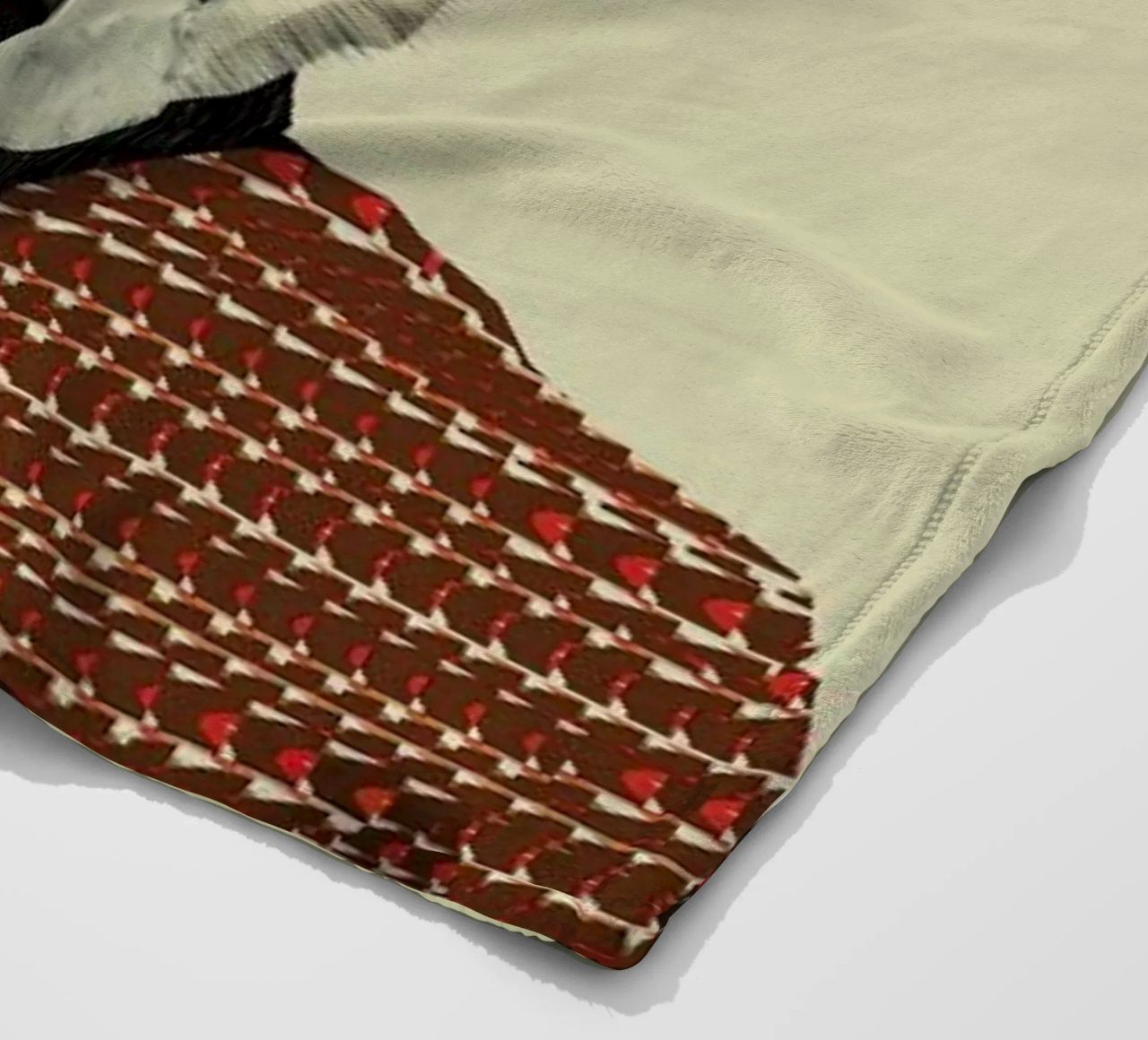 seb the badger coperta in pile da Brian Buckley