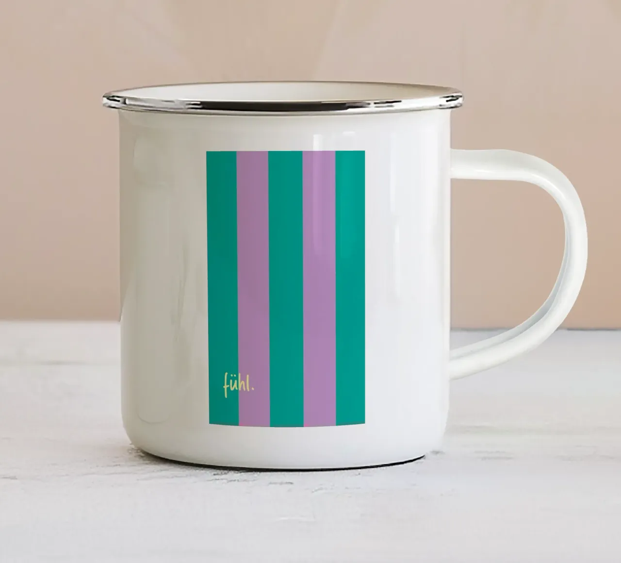 feel. tazza in smalto da FRICKE DESIGN