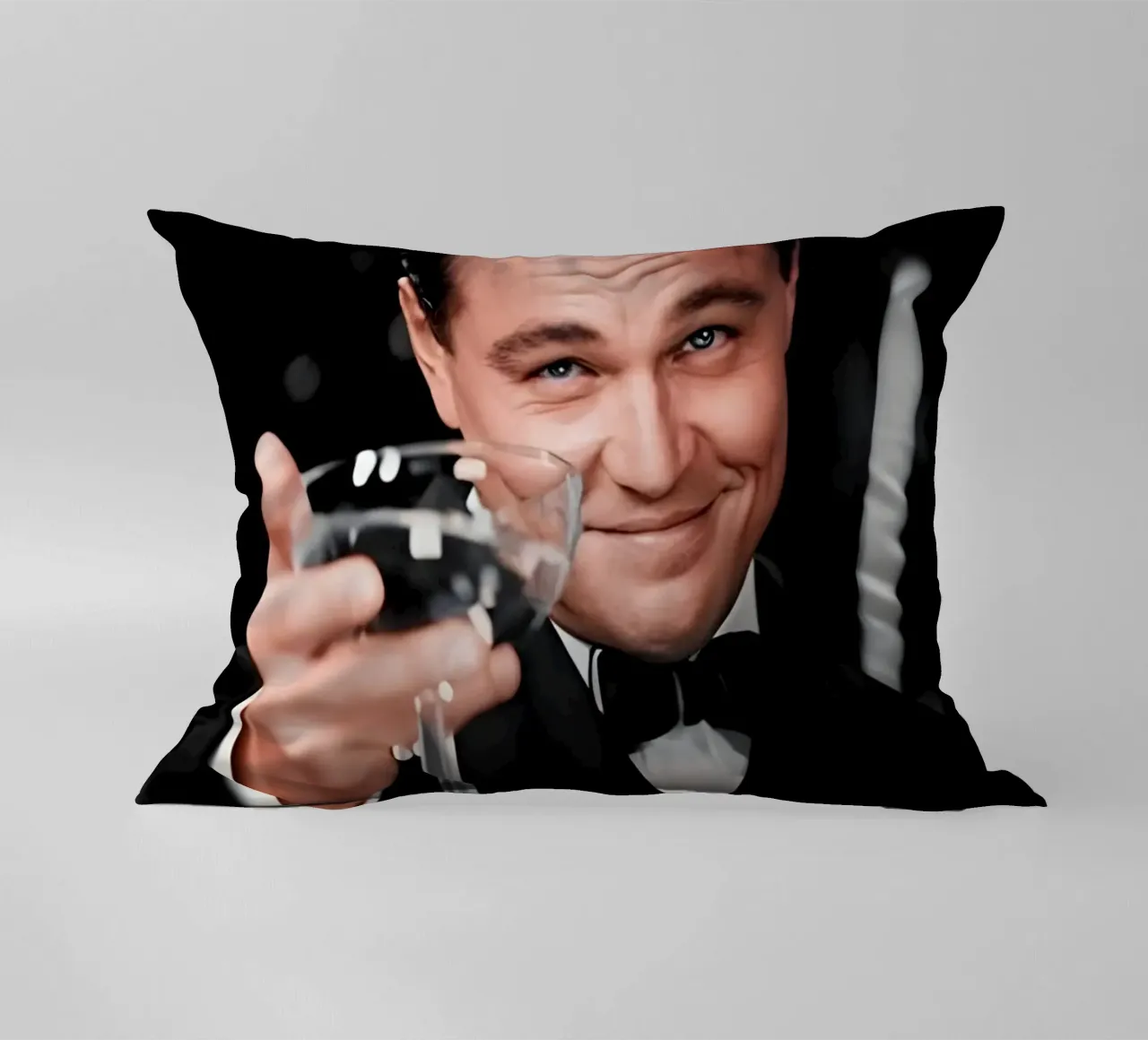 Leonardo Dicaprio cuscino da Low poly art