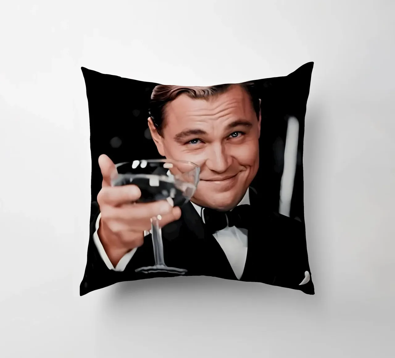 Leonardo Dicaprio cuscino da Low poly art
