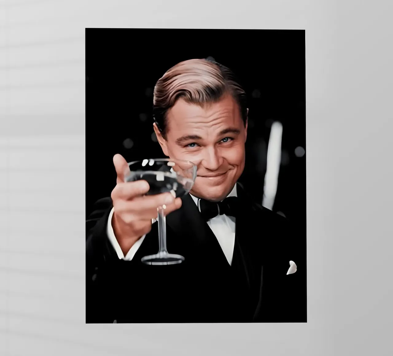Leonardo Dicaprio pellicola backlit da Low poly art