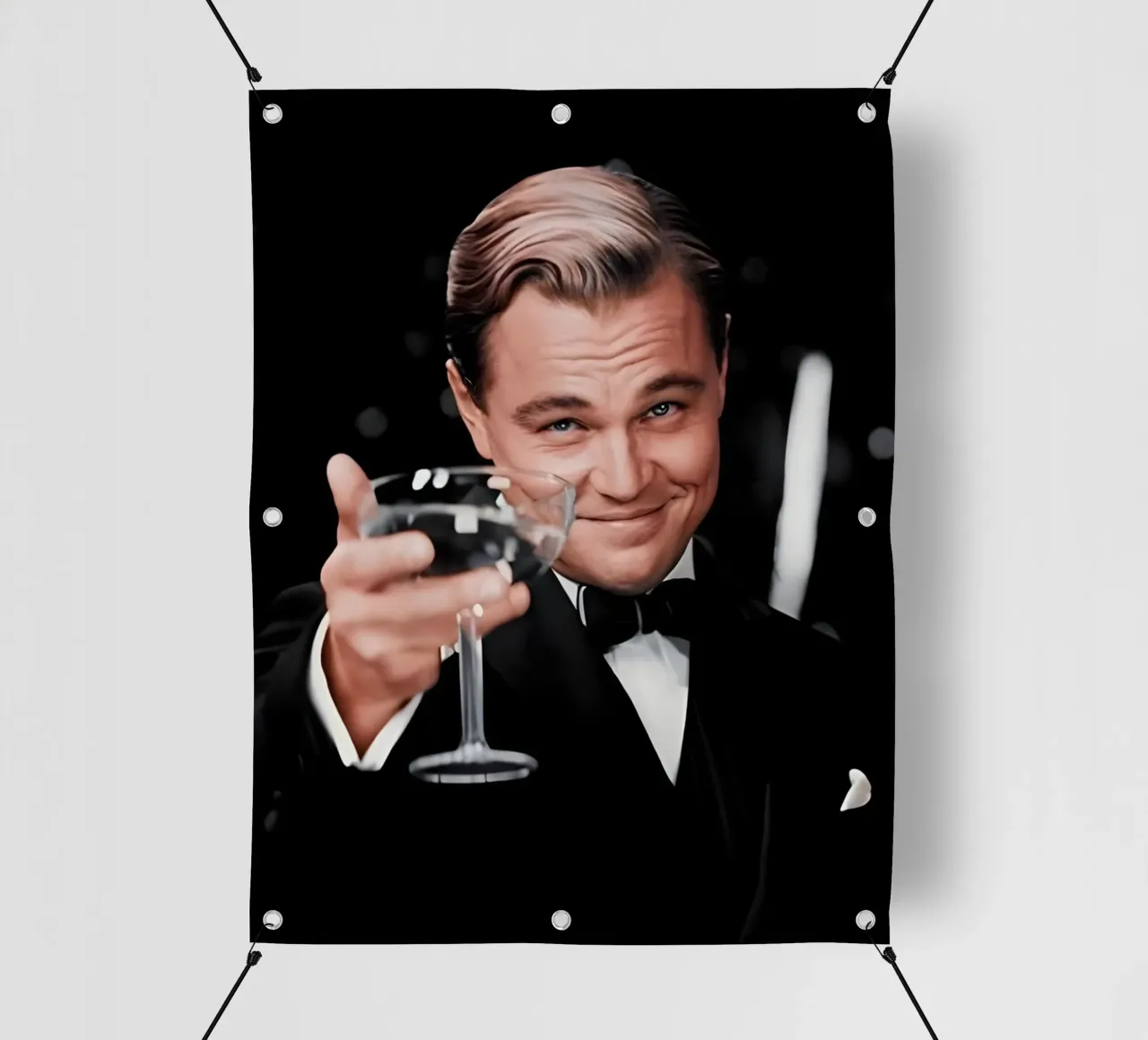 Leonardo Dicaprio telo in pvc da Low poly art