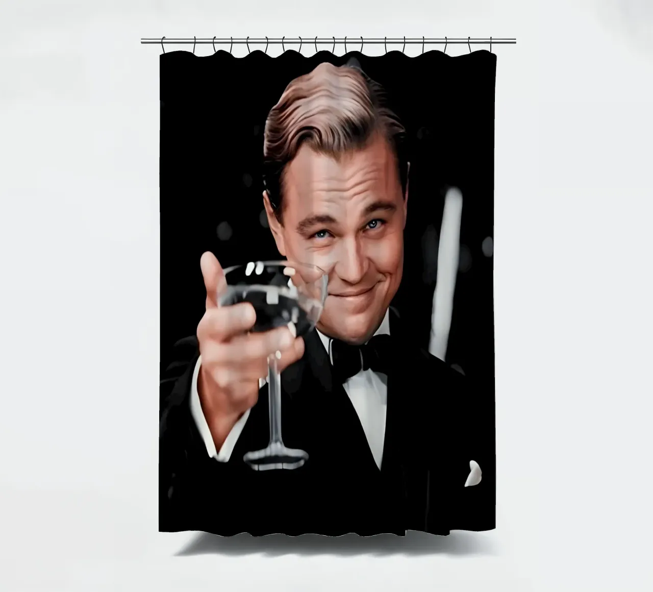 Leonardo Dicaprio tenda da doccia da Low poly art