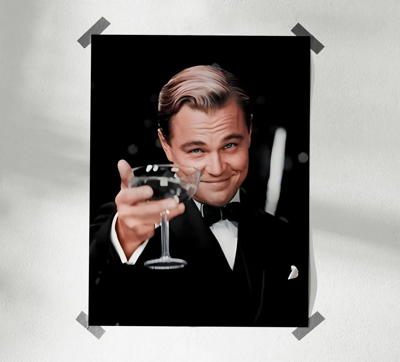 Leonardo Dicaprio carta hahnemühle da Low poly art