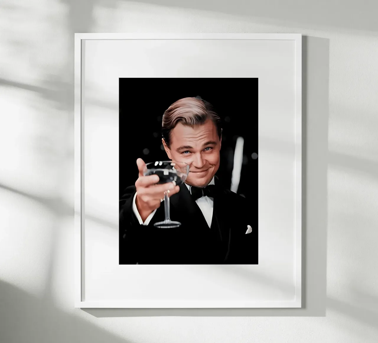 Leonardo Dicaprio carta hahnemühle da Low poly art