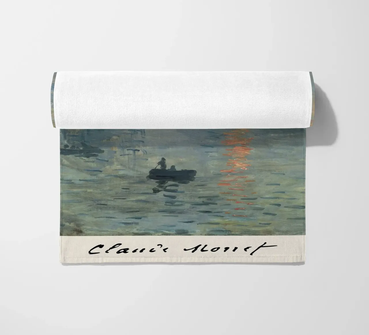 Claude Monet - Impressione, alba: icona della pittura impressionista telo mare da NorwesClub