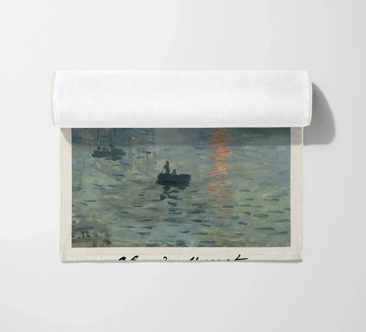 Claude Monet - Impressione, alba: icona della pittura impressionista telo mare da NorwesClub