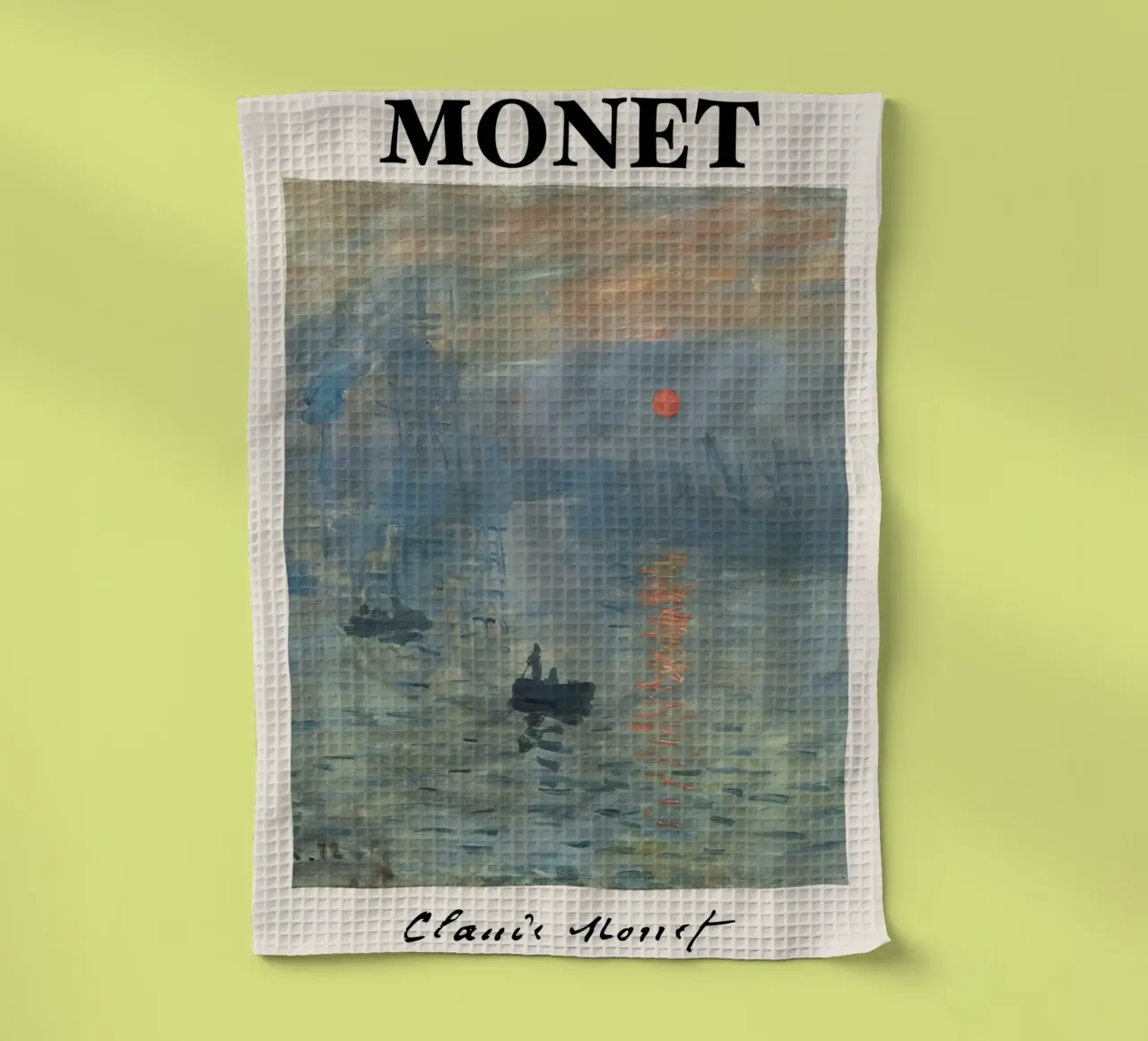 Claude Monet - Impressione, alba: icona della pittura impressionista canovaccio da cucina da NorwesClub