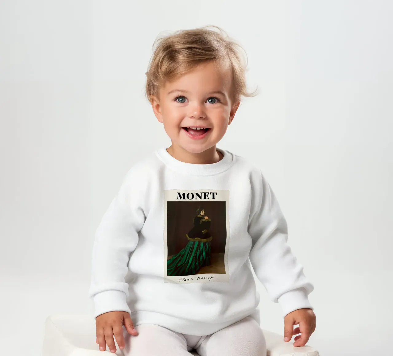 Claude Monet - Camille (La donna in abito verde) Impres felpa neonato da NorwesClub