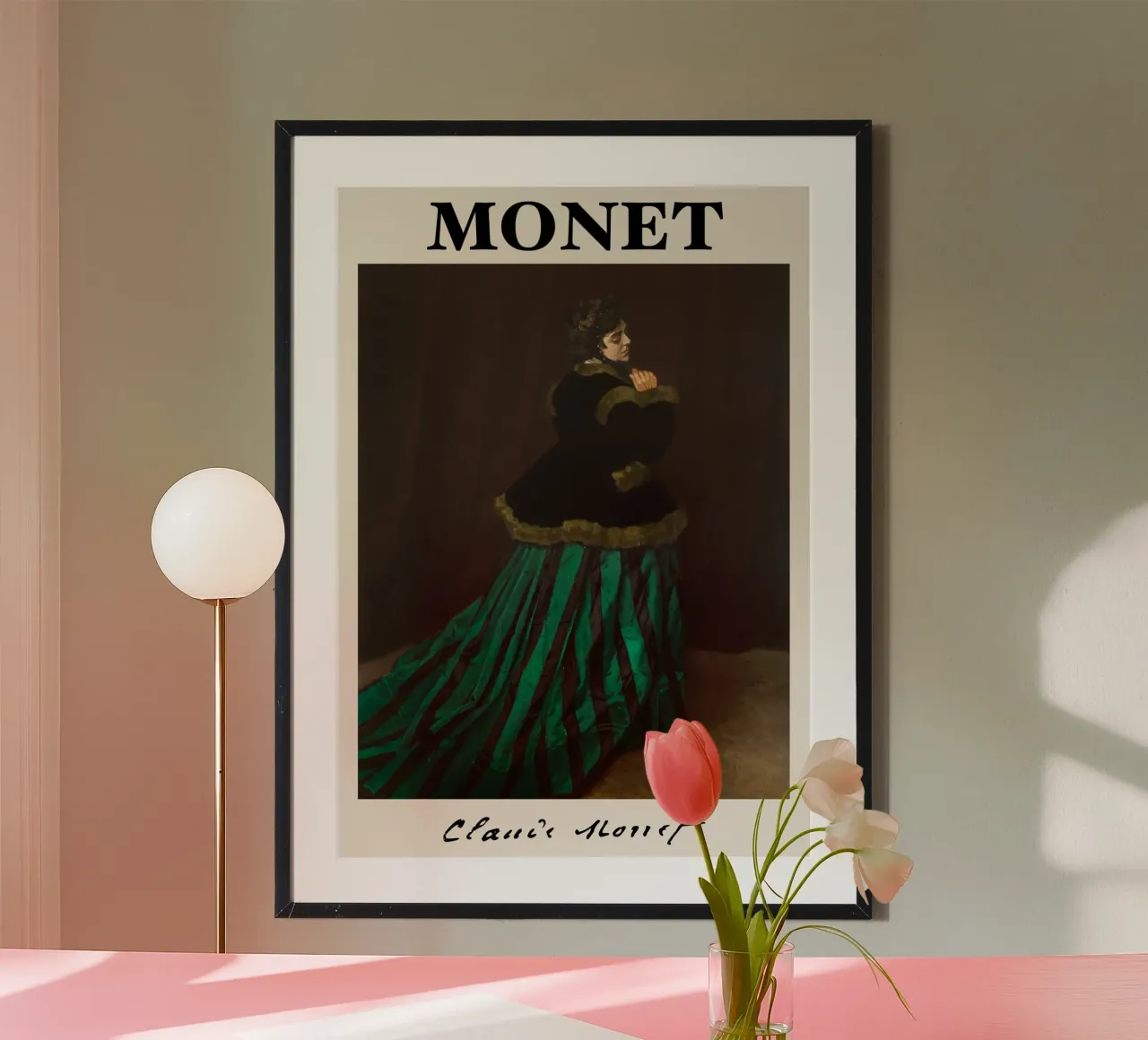 Claude Monet - Camille (La donna in abito verde) Impres carta hahnemühle da NorwesClub