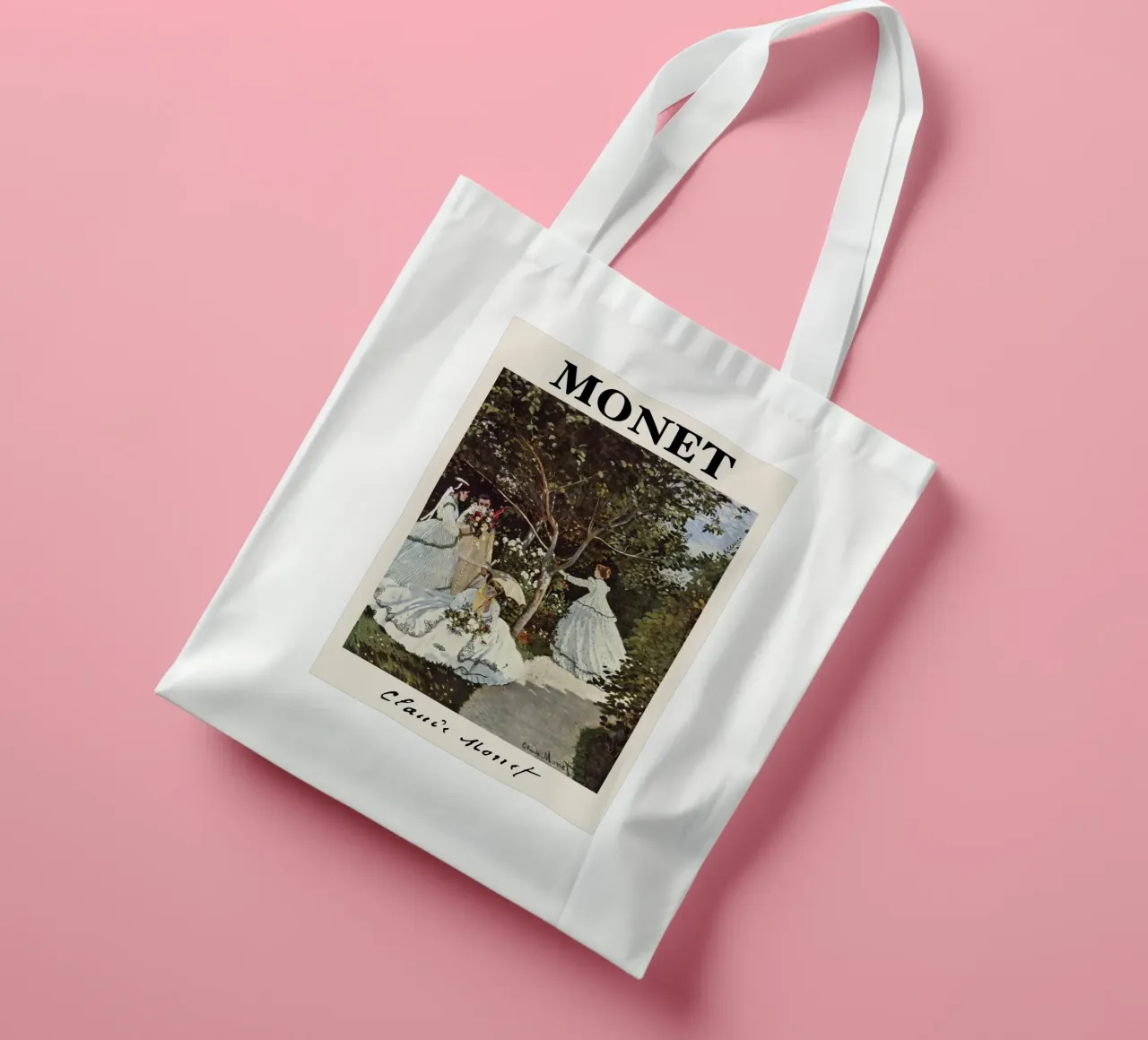 Claude Monet - Donne in giardino: Il maestro impressionista borsa in juta da NorwesClub