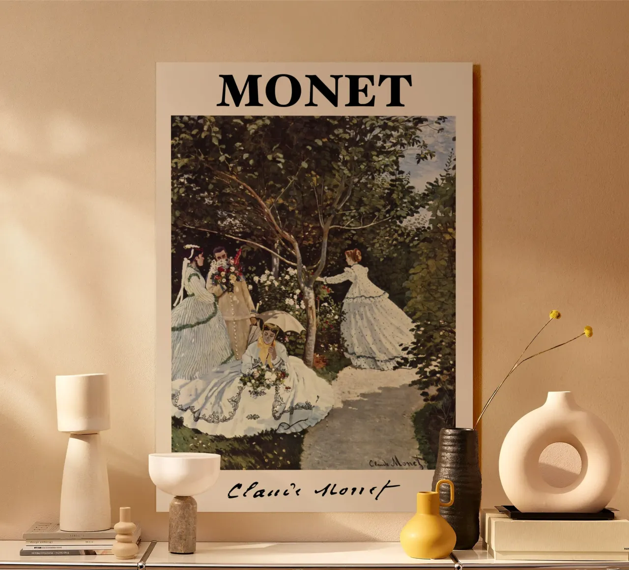 Claude Monet - Donne in giardino: Il maestro impressionista plexiglass da NorwesClub